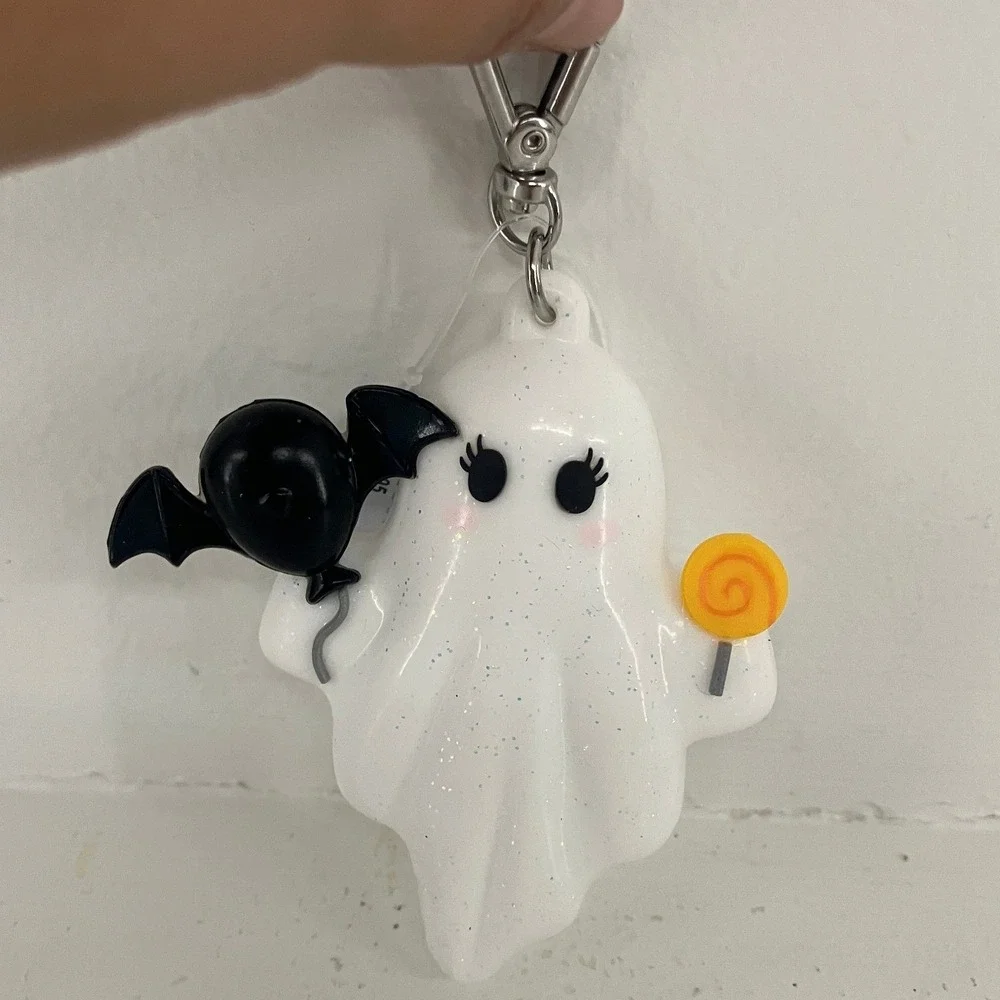 Bath & Body Works Halloween Ghost Lollipop Bat PocketBac Hand Sanitizer Holder